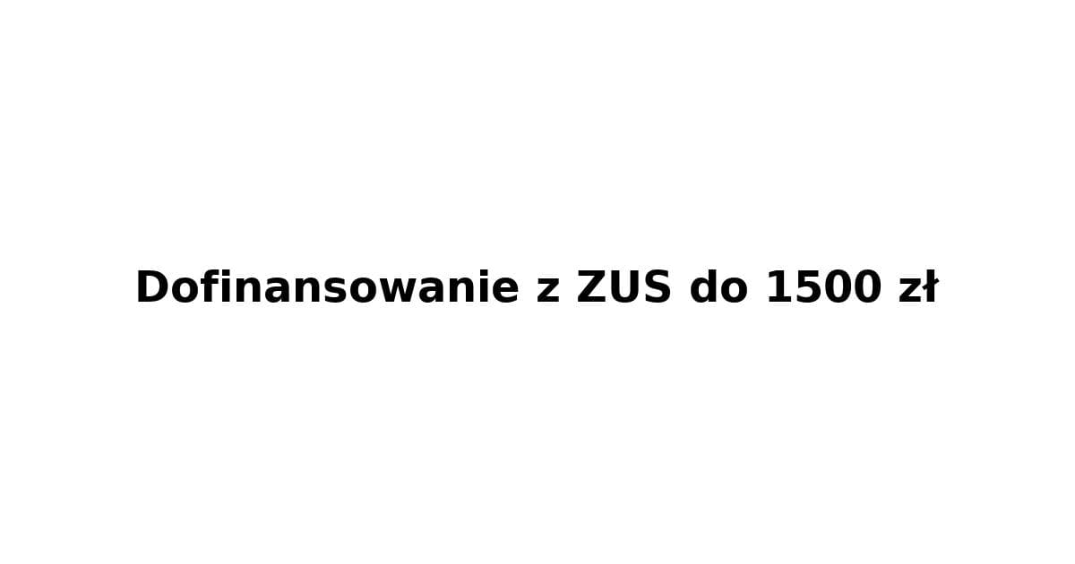Dofinansowanie
